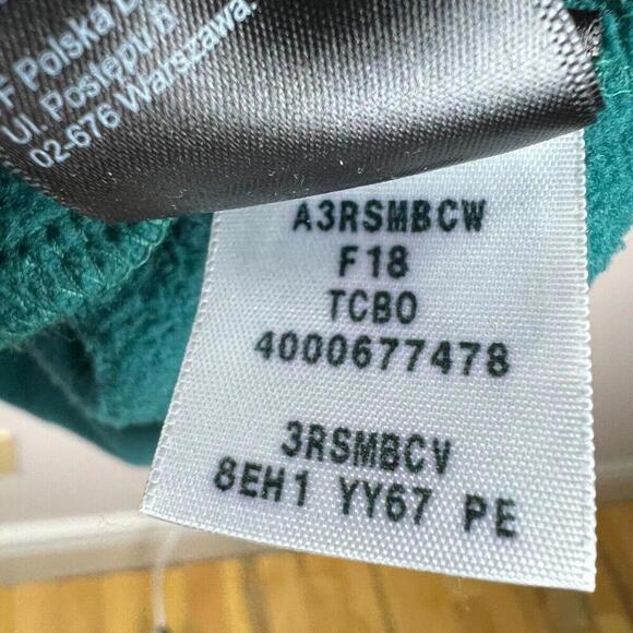 The North Face 1/4 zip Pullover Sweater Mens L Green Tag Gray  Fleece Jacket - Picture 2 of 6